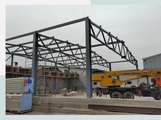 Строительство цехов в Ухте