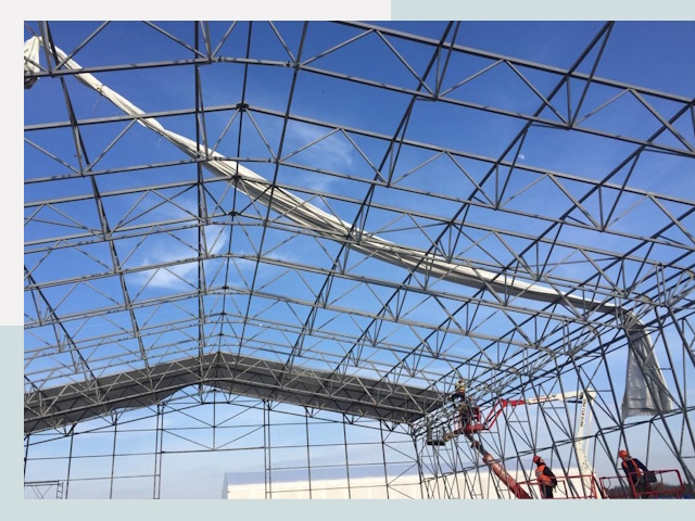 Шатровые ангары от 608 руб. в Ухте и Республике Коми