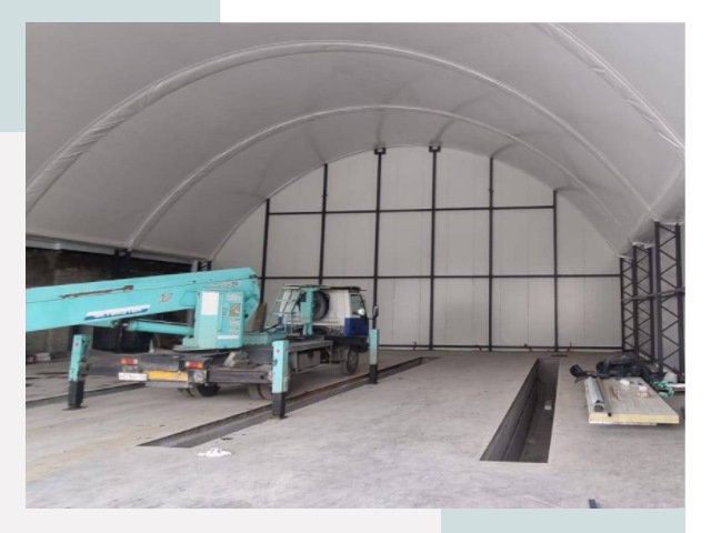 Внутреннее оснащение ангаров в Ухте